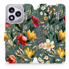 Mobiwear Honor 400 Lite flip tok - zöld rét (5907861003193) tok és táska