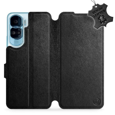 Mobiwear Honor 90 Lite 5G fekete bőr flip tok - L_BLS tok és táska