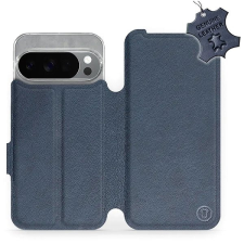 Mobiwear Kožené flip knížkové pro Google Pixel 10 Pro - Modré tok és táska