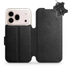 Mobiwear Kožené flip pouzdro pro Honor 600 Pro - černé tok és táska