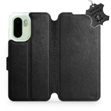 Mobiwear Kožené flip pouzdro pro OnePlus 15R - černé tok és táska
