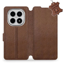 Mobiwear Kožené flip pouzdro pro Xiaomi Redmi Note 15 5G hnědé tok és táska