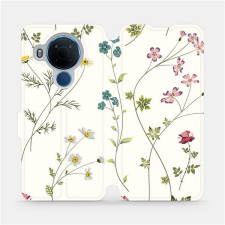 Mobiwear MD03S Nokia 5.4 flipes tok - vékony virágzó növények tok és táska