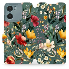 Mobiwear Motorola Moto G05 flip tok - zöld rét tok és táska