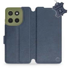 Mobiwear Motorola Moto G15 kék bőr flip tok (5906511823570) tok és táska