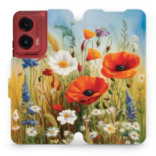 Mobiwear Motorola Moto G35 flip tok - nyári rét (5906511903517) tok és táska