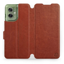 Mobiwear Motorola Moto G55 5G barna flip tok (5906511904071) tok és táska