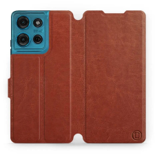 Mobiwear Motorola Moto G75 5G barna flip tok (5906511905719) tok és táska