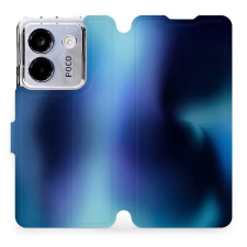 Mobiwear Poco M7 Pro 5G flip tok - kék árnyalat tok és táska