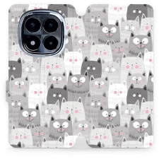 Mobiwear Poco X7 flip tok - macskák tok és táska