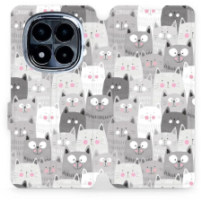 Mobiwear Poco X7 flip tok - macskák (5906511682948) tok és táska