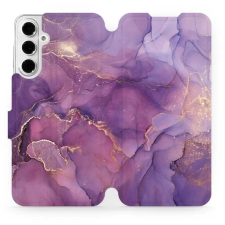 Mobiwear Samsung Galaxy A16 4G / 5G flip tok - lila márvány (5906511509047) tok és táska