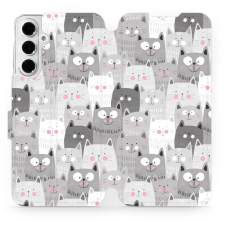 Mobiwear Samsung Galaxy A16 4G / 5G flip tok - macskák (5906511508231) tok és táska