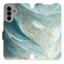 Mobiwear Samsung Galaxy A26 flip tok - zöldes márvány (5906511812529) tok és táska