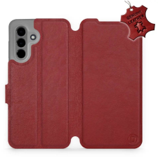 Mobiwear Samsung Galaxy A26 sötétpiros bőr flip tok (5906511812086) tok és táska