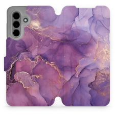 Mobiwear Samsung Galaxy A36 flip tok - lila márvány (5906511814127) tok és táska