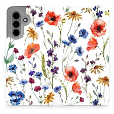 Mobiwear Samsung Galaxy A36 flip tok - mezei virágok tok és táska