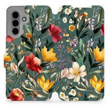 Mobiwear Samsung Galaxy A36 flip tok - zöld rét tok és táska