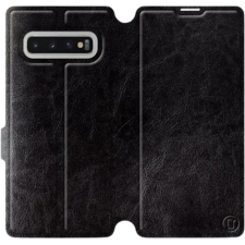 Mobiwear Samsung Galaxy S10 Plus fekete flipes tok szürke belsővel (5903226812158) tok és táska