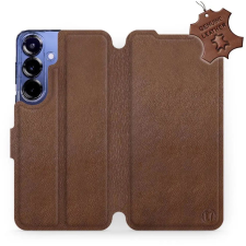Mobiwear Samsung Galaxy S25 Plus barna bőr flip tok (5906511687950) tok és táska