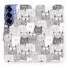 Mobiwear Samsung Galaxy S25 Plus flip tok - macskák