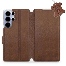 Mobiwear Samsung Galaxy S25 Ultra barna bőr flip tok (5906511689497) tok és táska
