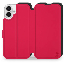 Mobiwear Soft Touch Apple iPhone 16 Plus piros / fekete flip tok (5906511375635) tok és táska