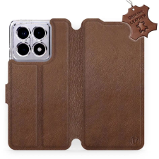 Mobiwear Xiaomi 14T Pro barna bőr flip tok (5906511511705) tok és táska