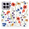 Mobiwear Xiaomi 14T Pro flip tok - mezei virágok (5906511512030)