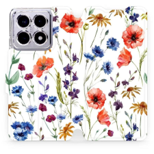 Mobiwear Xiaomi 14T Pro flip tok - mezei virágok (5906511512030) tok és táska