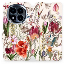 Mobiwear Xiaomi Redmi Note 14 Pro 4G rét mintás flipes tok tok és táska