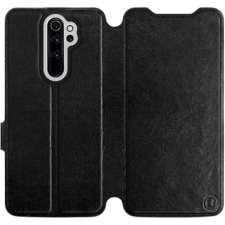 Mobiwear Xiaomi Redmi Note 8 Pro fekete flipes tok szürke belsővel tok és táska