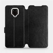 Mobiwear Xiaomi Redmi Note 9 Pro fekete flipes tok szürke belsővel tok és táska