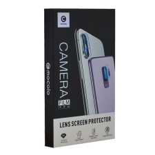 Mocolo kameravédő üveg (2.5D lekerekített szél, karcálló, 9H) ÁTLÁTSZÓ Apple iPhone 11 Pro Max mobiltelefon kellék