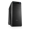 Modecom AT-OBERON-PG-10-000000-0002 Ház Midi ATX Oberon Edzett üveg, Tápegység nélkül, Fekete