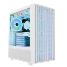 Modecom Modecon Breeze ARGB Számítógépház - Fehér (AT-BREEZE-MG-ARGB-20-000000-0002) számítógép ház