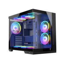 Modecom Volcano Panorama Apex ARGB 7F Számítógépház - Fekete számítógép ház