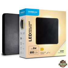  Modee LED Fali Lámpa (LWL0016) 6W IP65 135x135x42mm 4000K (800 lumen) világítás