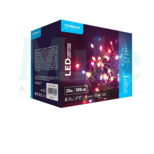 Modee LED karácsonyi fűzér 200LED/20m kültéri RGB-fényű IP44 Modee karácsonyfa izzósor