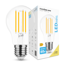 Modee LED lámpa , égő , izzószálas hatás , filament  , E27 foglalat , A60  , 7 Watt , meleg... izzó