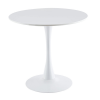  Modern asztal 80x80 cm kerek fehér 41210