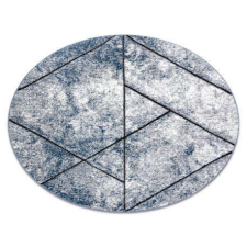  Modern COZY szőnyeg 8872 Kör Wall, Geometriai, háromszögek - kék kör 100 cm lakástextília