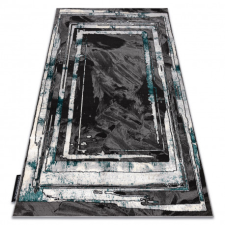 Modern DE LUXE 619 Keret - Structural szürke / zöld 200x290 cm lakástextília