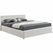  Modern francia ágy RGB LED világítással, fehér, 180x200, JADA NEW ágy és ágykellék