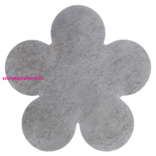  Modern mosható szőnyeg SHAPE 3106 Virág shaggy - szürke plüss, csúszásgátló 80x80 cm lakástextília