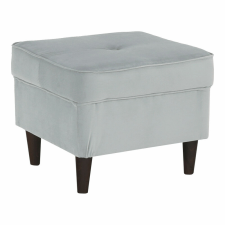  Modern puff, világosszürke/dió, RUFINO 3 NEW bútor