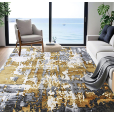  Modern szőnyeg Cezar 9428 (Cream-Gold) 80x150cm Arany-Szürke lakástextília