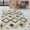  Modern szőnyeg Charlotte 2404 (Mustar-Gray) 60x110cmSárga-Szürke