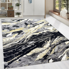 Modern szőnyeg Marble 351 (Black) 120x170cm Fekete-Arany lakástextília