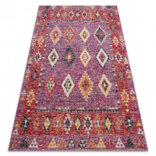 Modern szőnyeg MUNDO D7701 gyémánt boho szabadtéri rózsaszín / bézs 120x170 cm lakástextília